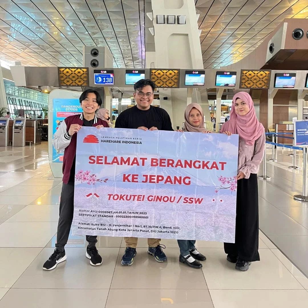 Keberangkatan ke Jepang