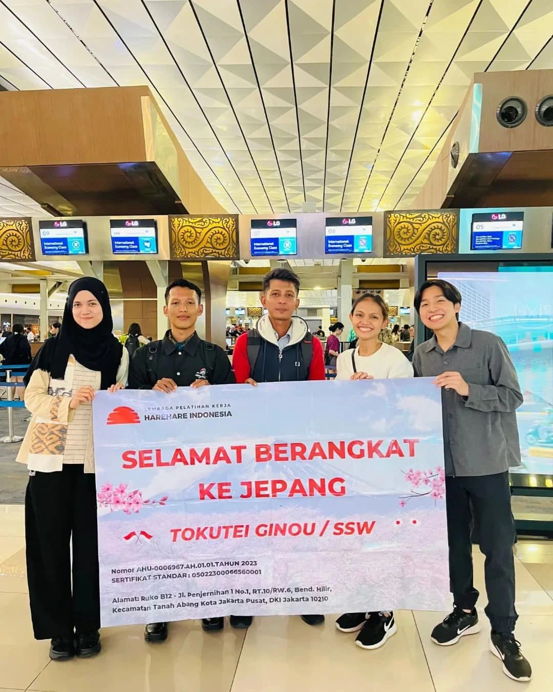 Keberangkatan ke Jepang